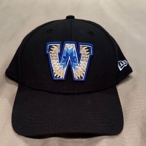 Winnipeg Blue Bombers hat featuring the Truth and Reconciliation logo